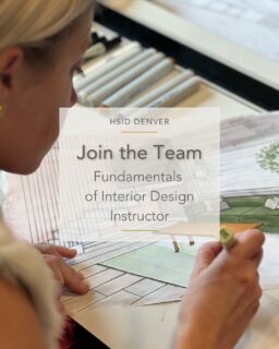 Designers: have you ever thought about teaching what you know? 🎨

Heritage Denver is looking for an experienced interior design professional to join our team as a part-time instructor for our 24-week Fundamentals of Interior Design Certification course. Classes meet Saturdays only, 9am to 5:30pm, for 6 months each year, starting September 19, 2026. 

Compensation is $35 to $45/hour based on experience.
If you have 5+ years of professional experience, a passion for mentoring the next generation, and a love for residential design, we would love to hear from you. Send your resume to hsiddenver@gmail.com.
.
.
.
#HeritageSchoolOfInteriorDesign #HeritageDenver #InteriorDesignJobs #DesignEducation #DenverDesign