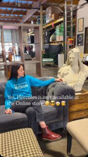 Yes, he is available at the online location! #hercules We love Habitat for Humanity and everything they do to help Homeowners!