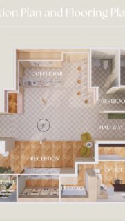 Check out this beautiful project from our Virtual student Sydney Jones! The colors and creativity are stunning! #interiordesign #studentsuccess #interiordesigner