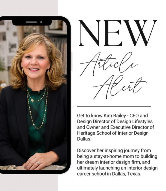 Meet Kim Bailey - CEO and Design Director of Design Lifestyles and Owner and Executive Director of Heritage School of Interior Design Dallas. ✨🤍

Her journey is a true testament to what can happen when passion meets purpose. Read the full story on Voyage Dallas by tapping the link in our bio or story. 💌
