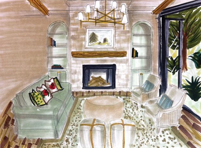 Hand renderings brought to life by HSID Dallas student, Karla Arneson, in the Fundamentals of Interior Design course. Her attention to detail, creativity, and presentation are DREAMY! ✨💚
•
•
•
#interiordesign #interiordesignstudent #dallas #dallasdesign #interiordesignschool